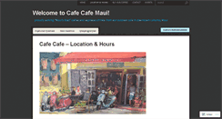 Desktop Screenshot of cafecafemaui.com