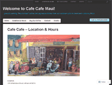 Tablet Screenshot of cafecafemaui.com